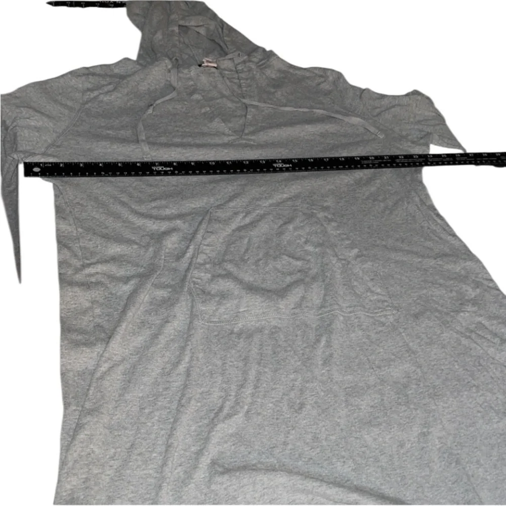 J. Crew size XL Gray hooded long loose sweatshirt cover up lounge wear